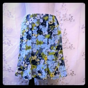 Old Navy floral silky skirt 14